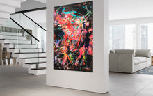 Laden Sie das Bild in den Galerie-Viewer, Farbträume des Stiers, 140 x 100 x 2 cm