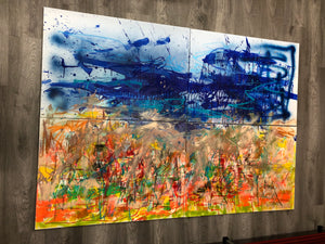 „Am Strand von Butjadingen“, 140 x 200 cm