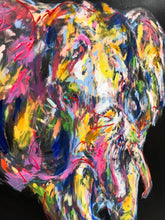 Laden Sie das Bild in den Galerie-Viewer, Druck „Elefant“, handcoloriert