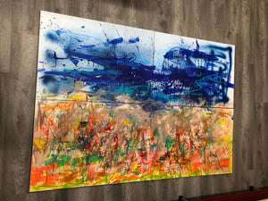 „Am Strand von Butjadingen“, 140 x 200 cm