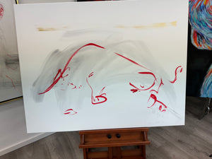 Linie der Macht, 100 x 130 cm