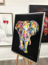 Load image into Gallery viewer, Druck „Elefant“, handcoloriert