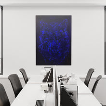 Load image into Gallery viewer, „Der blaue Wolf“, 140 x 100 cm
