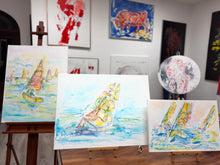 Laden Sie das Bild in den Galerie-Viewer, „Gorch Fock“, 60 x 80 cm, Aquarell auf Leinwand