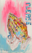 Load image into Gallery viewer, „Please“, 160 x 100 cm, Acryl und Kohle auf Leinwand, 2024
