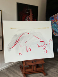 Linie der Macht, 100 x 130 cm
