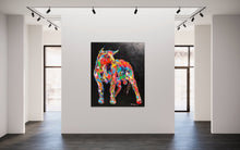 Laden Sie das Bild in den Galerie-Viewer, Happy Mood Bull, 120 x 100 x 4,5 cm