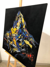 Laden Sie das Bild in den Galerie-Viewer, „Matterhorn bei Nacht“, 80 x 80 cm