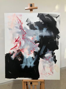 „Gewitter“, 120 x 100 cm
