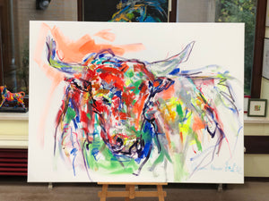 „It‘s a Bull“, 120 x 160 cm