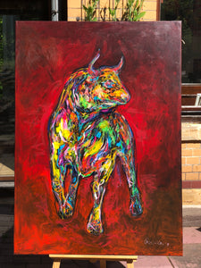 „Diego“, 100 x 140 cm, Acryl auf Leinwand