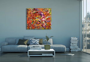 „Drachensong“, 100 x 120 cm