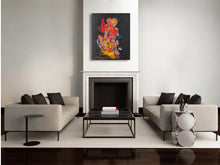Laden Sie das Bild in den Galerie-Viewer, „Sitzender Akt“, 110 x 90 cm, Acryl auf Leinwand (ohne Rahmen)