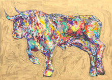 Laden Sie das Bild in den Galerie-Viewer, Golden Bull, 100 x 140 cm