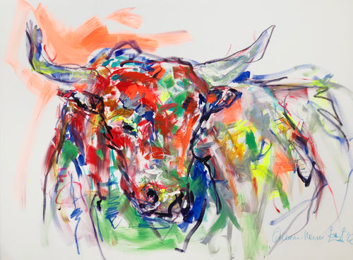 „It‘s a Bull“, 120 x 160 cm