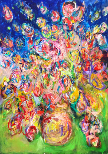 Hearts and Roses, 140 x 100 cm
