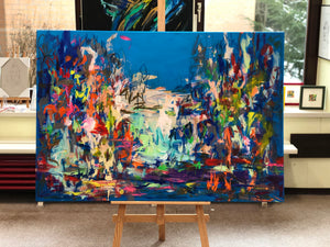 „Blue Paradise“, 90 x 130 cm