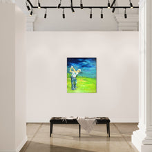 Laden Sie das Bild in den Galerie-Viewer, „Schlag in die Weite“, 100 x 120 cm, Acryl auf Leinwand