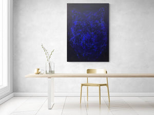 „Der blaue Wolf“, 140 x 100 cm