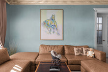 Load image into Gallery viewer, „Das Pferd, dass nach dem Besuch der Queen noch mehr Farben im Fell hat“, 100 x 140 cm