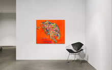 Load image into Gallery viewer, Dance in Orange, 120 x 150 cm