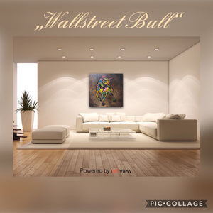 „Wallstreet Bull“, 100 x 100 cm