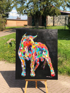 Happy Mood Bull, 120 x 100 x 4,5 cm