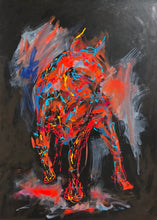 Load image into Gallery viewer, „El Rojo“, 100 x 140 cm, Acryl auf Leinwand
