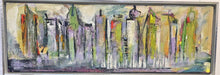 Laden Sie das Bild in den Galerie-Viewer, Ramona Leiss „Living City“, 150 x 50 cm, Mischtechnik auf Leinwand