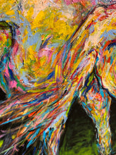 Load image into Gallery viewer, „Blaue Pferde haben die Nase vorn‘“, 100 x 100 cm