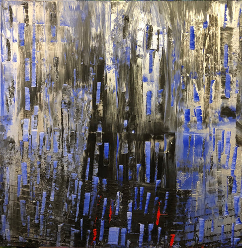 “Beyond the Veil“, 1/2019, Acryl auf Leinwand, 80 x 80 cm