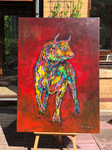 „Diego“, 100 x 140 cm, Acryl auf Leinwand
