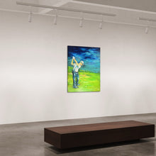 Laden Sie das Bild in den Galerie-Viewer, „Schlag in die Weite“, 100 x 120 cm, Acryl auf Leinwand