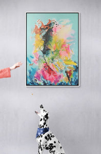 „Happy Fish“, 100 x 140 cm