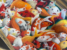 Load image into Gallery viewer, Canned Koi Chaos, 2019, 100 x 100 cm, oil on canvas