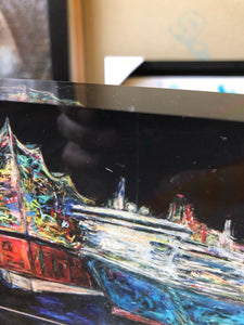 „Elbphilharmonie mit einer Möwe“, 10 x 15 cm