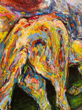 Laden Sie das Bild in den Galerie-Viewer, „Blaue Pferde haben die Nase vorn‘“, 100 x 100 cm