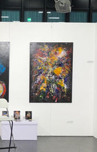 Laden Sie das Bild in den Galerie-Viewer, „Bandleader/Löwenkopf“, 100 x 140 cm, Mischtechnik auf Leinwand