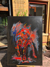 Load image into Gallery viewer, „El Rojo“, 100 x 140 cm, Acryl auf Leinwand