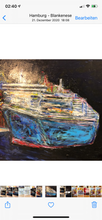 Laden Sie das Bild in den Galerie-Viewer, „Queen Mary in Hamburg“, 120 x 100 cm