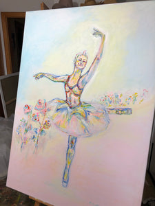 „Tanz durch‘s Leben“, 100 x 140  x 4 cm