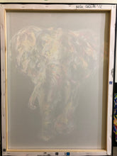 Load image into Gallery viewer, Druck „Elefant“, handcoloriert
