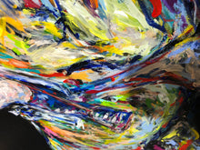 Load image into Gallery viewer, „Teuerstes Springpferd der Welt“, 100 x 140 cm