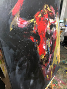 „Bullhead“, 120 x 100 cm