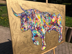 Golden Bull, 100 x 140 cm