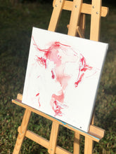 Laden Sie das Bild in den Galerie-Viewer, Bull Head with red, 40 x 40 cm